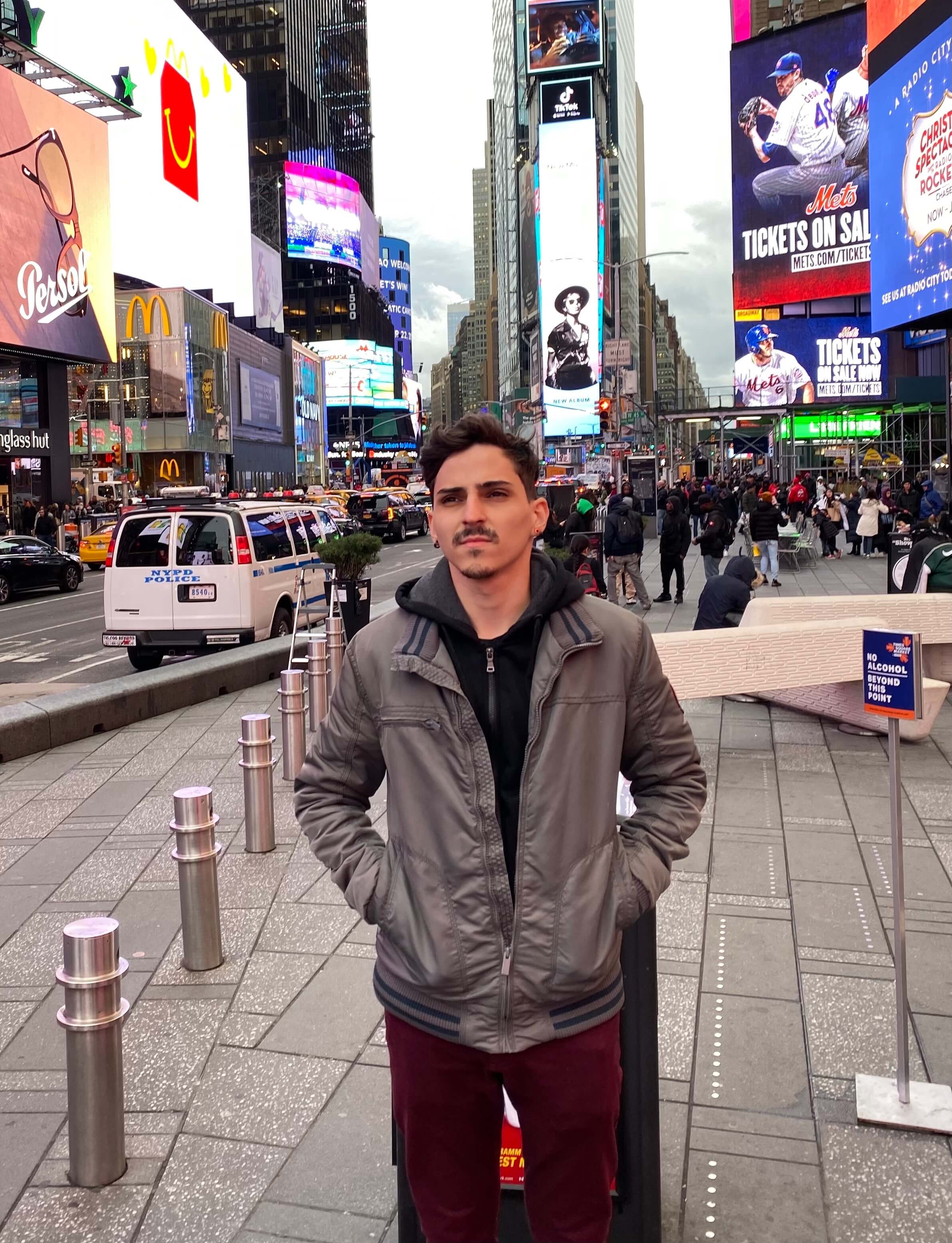 me at the times square